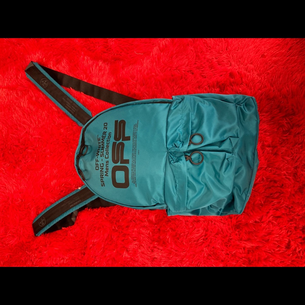 Off white unisex backpack